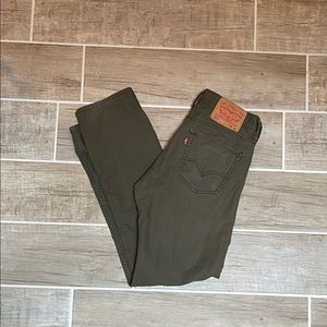 Men’s Levi’s 511 30W x 30L - Olive Green - EUC